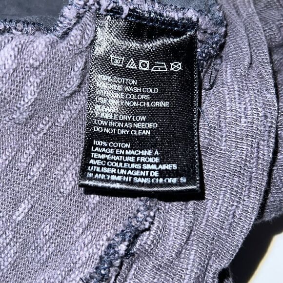 URBAN OUTFITTERS CPO Provisions Dark Grey Burnout Waffle-knit Hoodie-XL - Picture 8 of 8